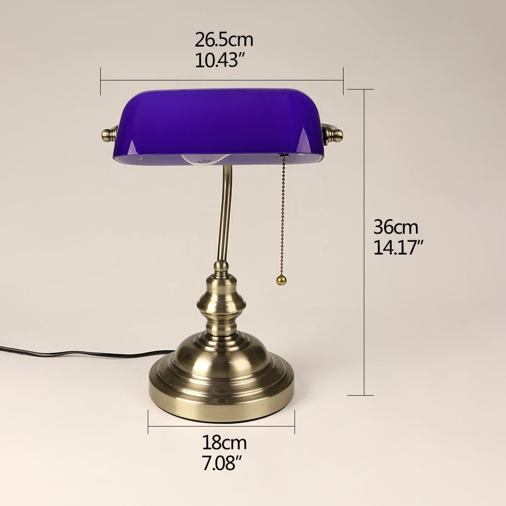 Vintage Banker Table Lamp on Sale