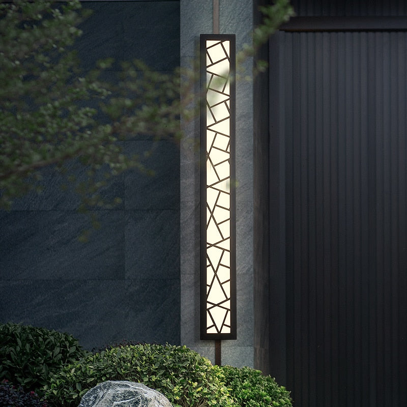 Waterproof Outdoor Aluminum Wall Tall LED Lamp IP65