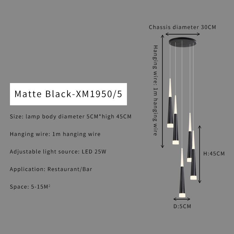 Stair Hallway Led Nordic Chandelier on Sale