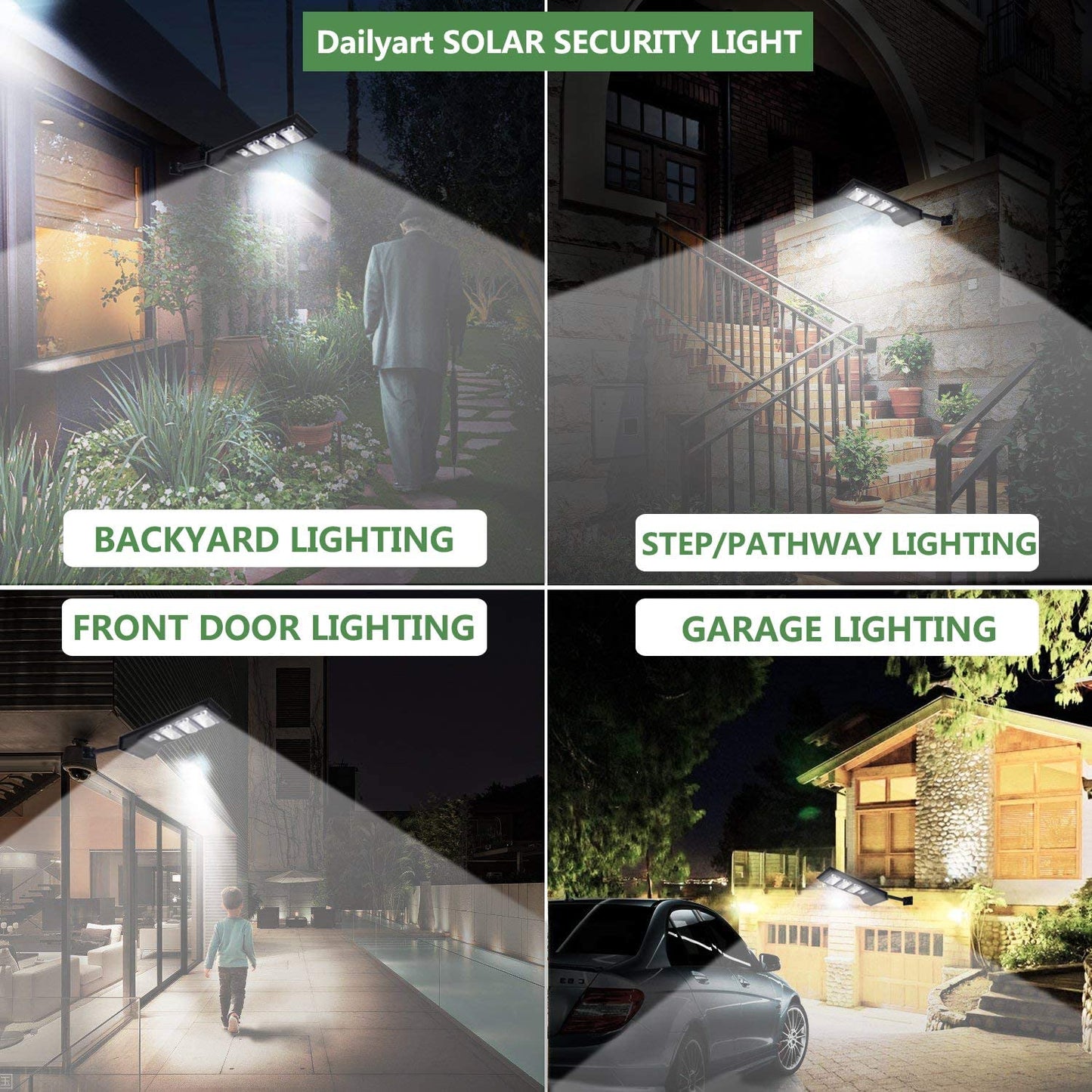 Solar Street Outdoor Light Lamp Panel With Remote Control