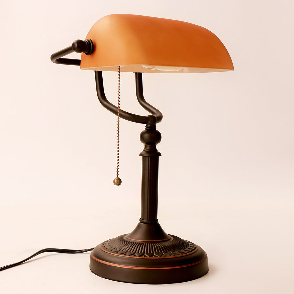 Vintage Banker Table Lamp on Sale