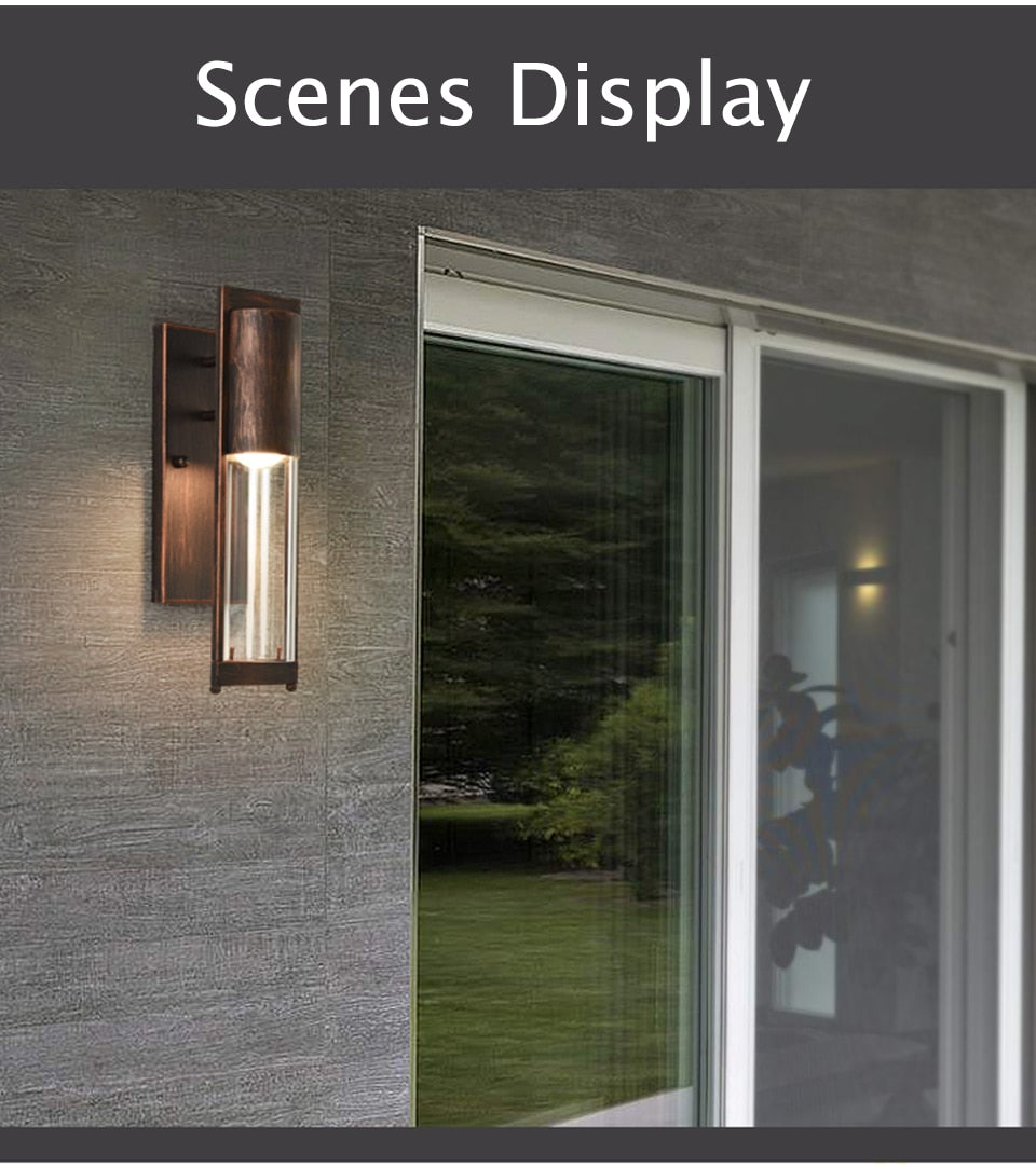 Waterproof Outdoor Retro LED Wall Lighting Vintage