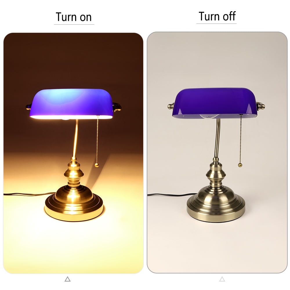 Vintage Banker Table Lamp on Sale