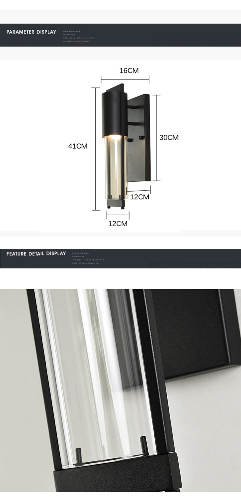 Waterproof Outdoor Retro LED Wall Lighting Vintage