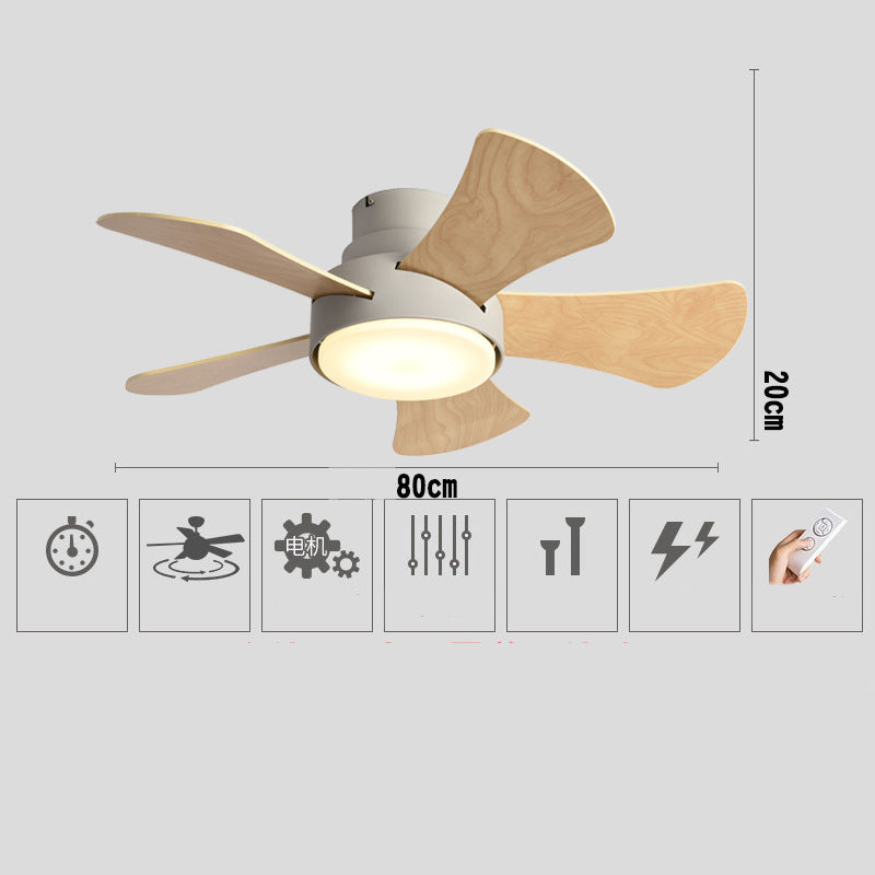 Silent Fan Ceiling Lamp - Loft Fan With LED Light and Remote