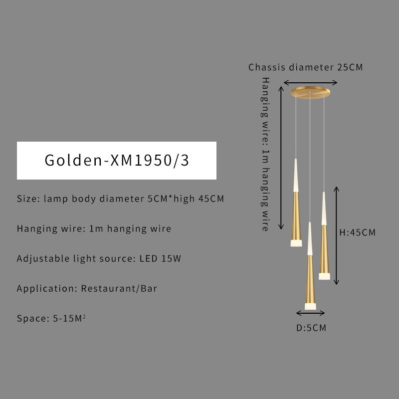 Stair Hallway Led Nordic Chandelier on Sale