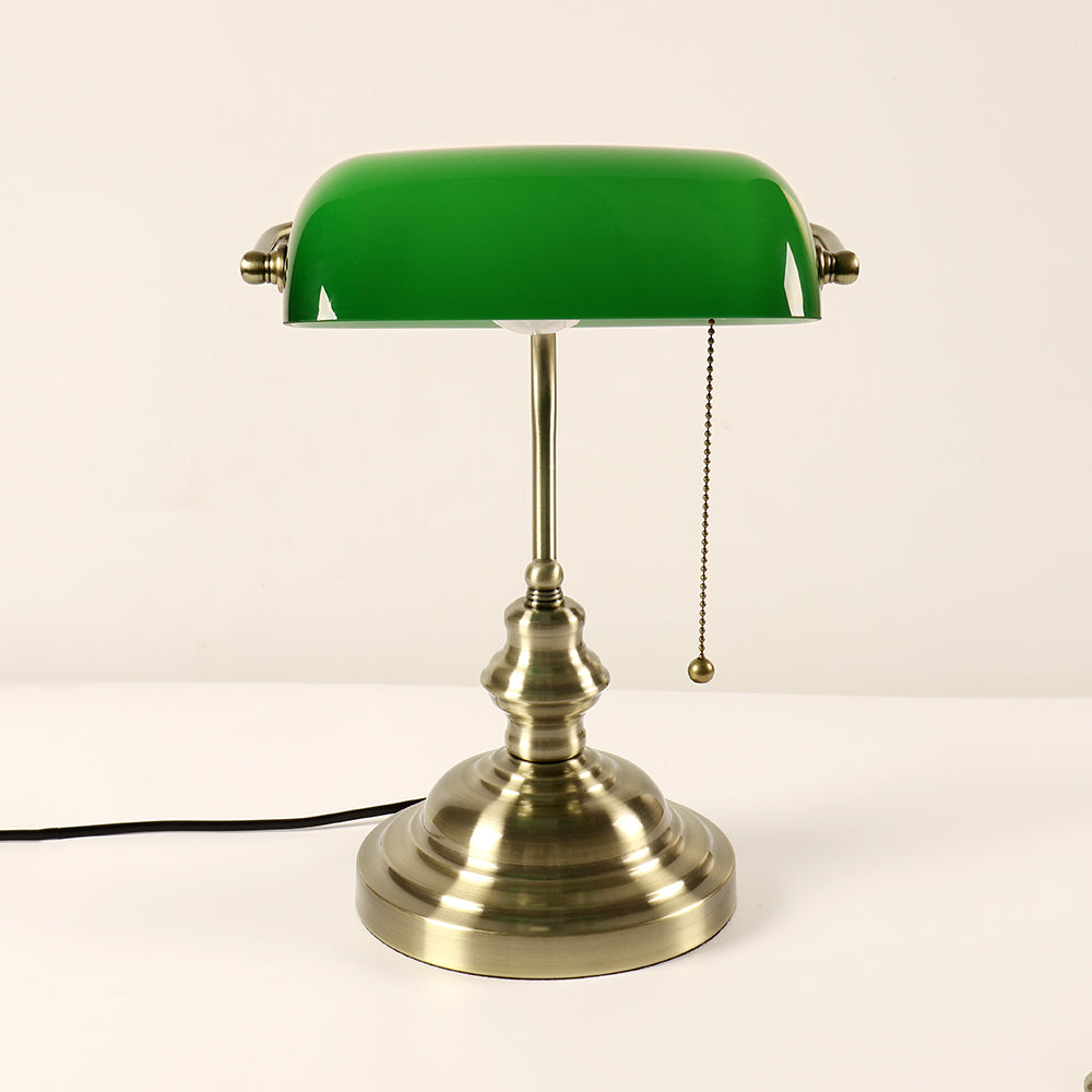 Vintage Banker Table Lamp on Sale