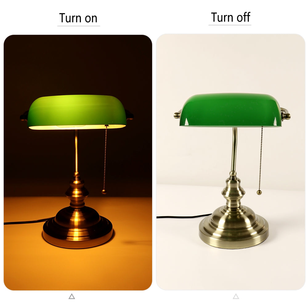 Vintage Banker Table Lamp on Sale