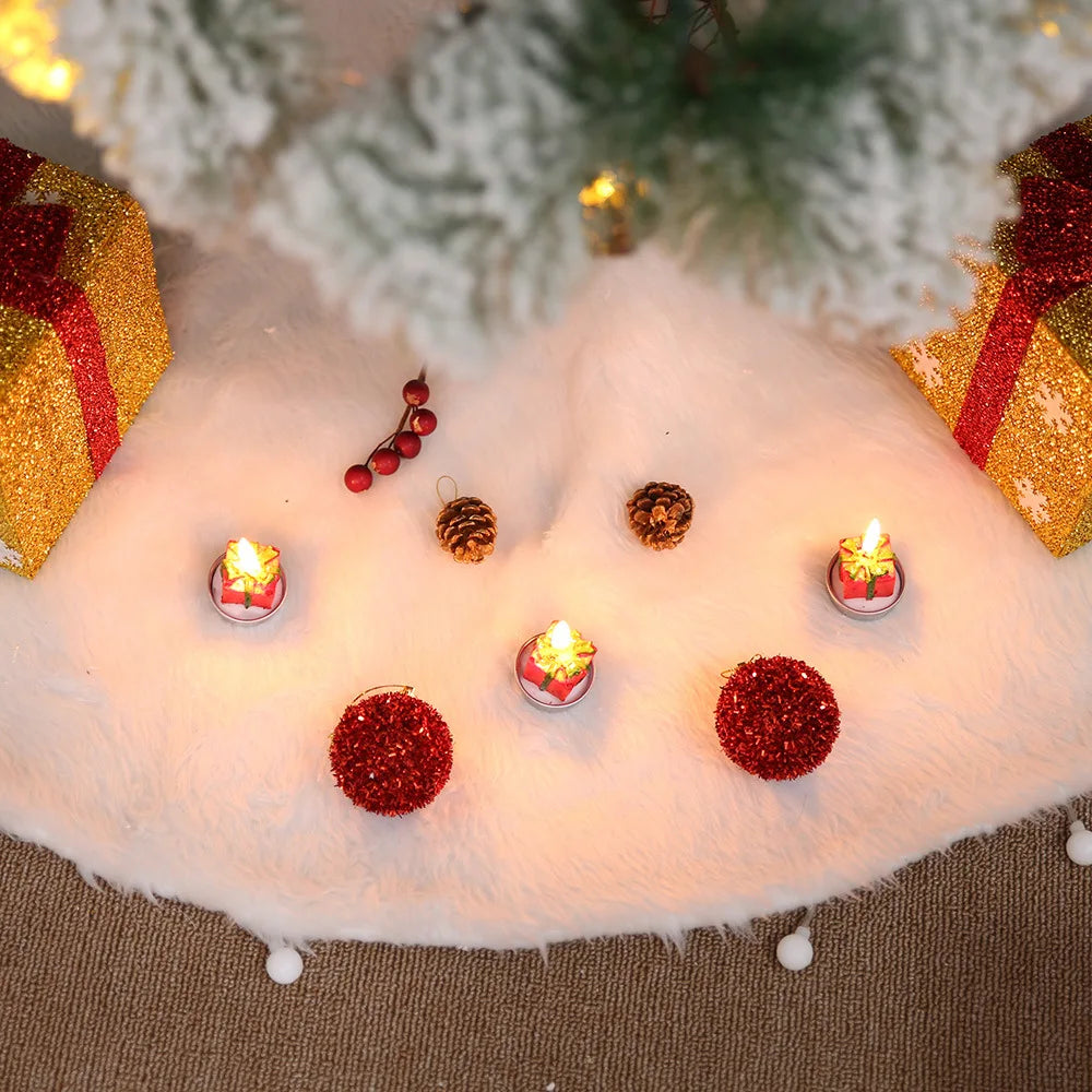 White Christmas Tree Skirt 78/90/122cm