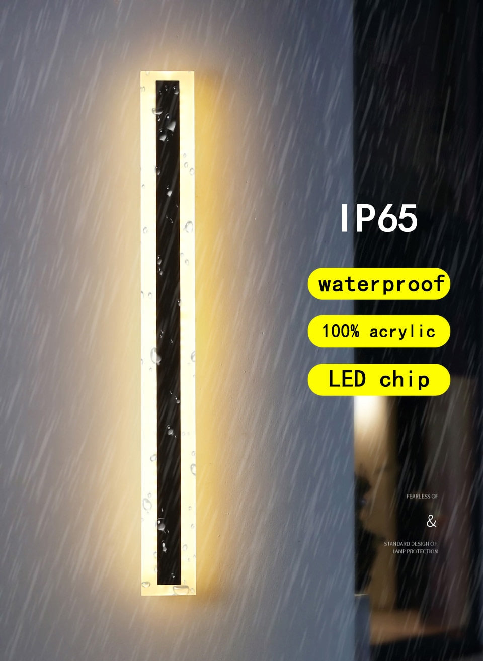 Waterproof Outdoor Wall LED Lamp, 30/40/60/80/100/120/150/180/200/220/240 cm