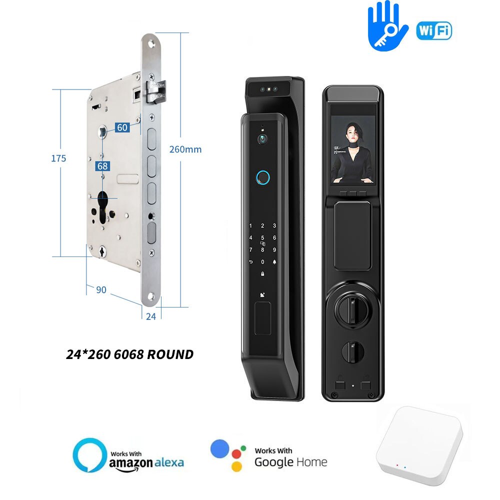 New Fingerprint Door Lock 3D Face Recognition Smart Door Lock