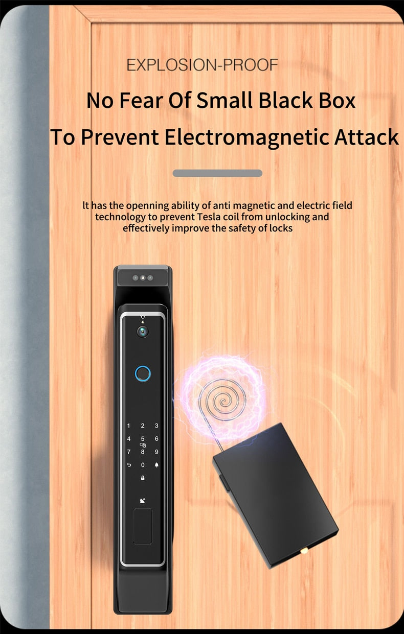 New Fingerprint Door Lock 3D Face Recognition Smart Door Lock