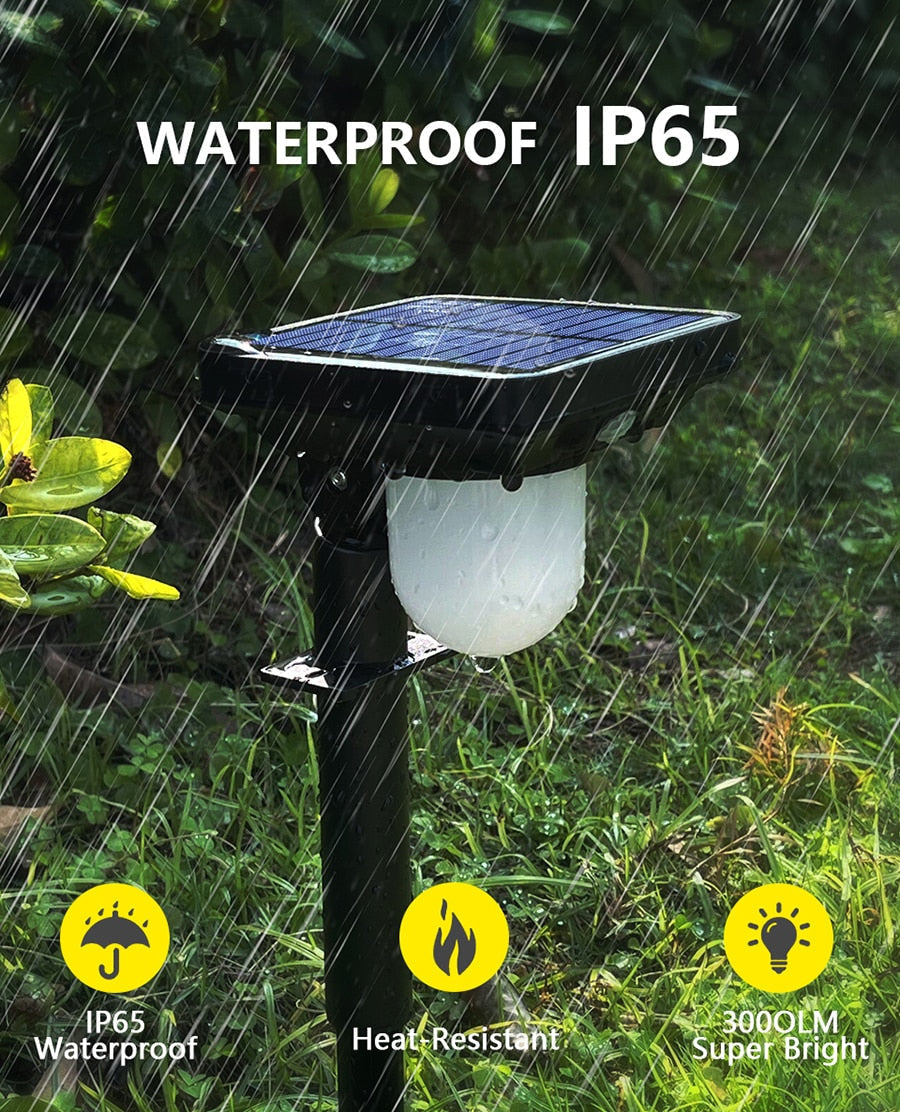 Solar Powered Motion Sensor Pathway Light Waterproof