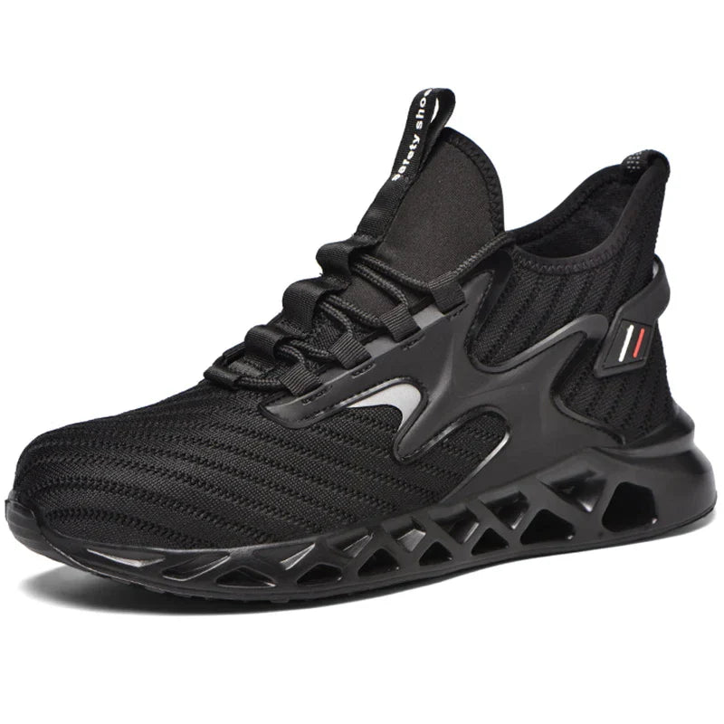 Breathable Lightweight Safety Work Sneakers Steel Toe Shoes