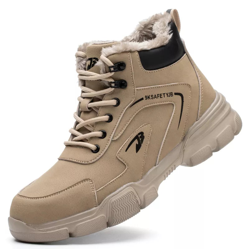 New Work Safety Boots Anti-smash Anti-puncture Steel Toe