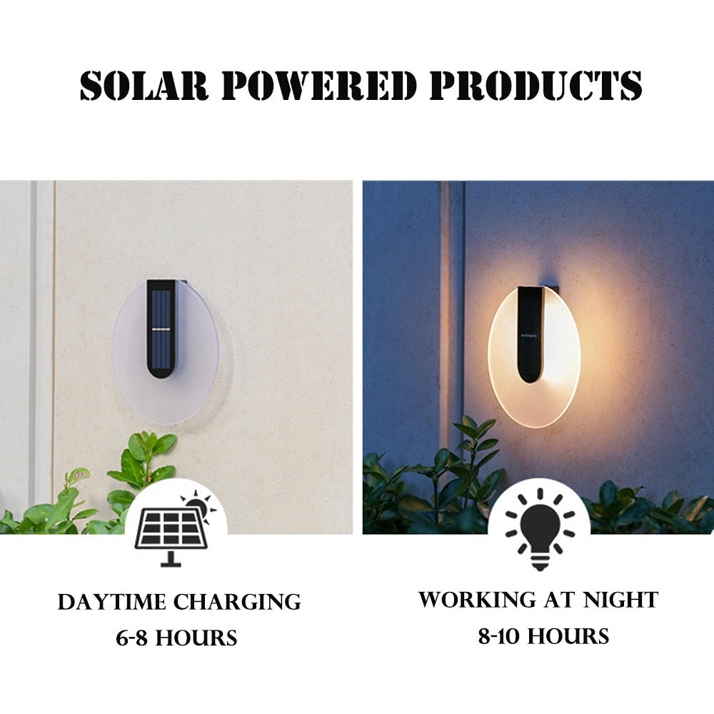 Solar Wall Led Lights Outdoor Waterproof Solar Lamp