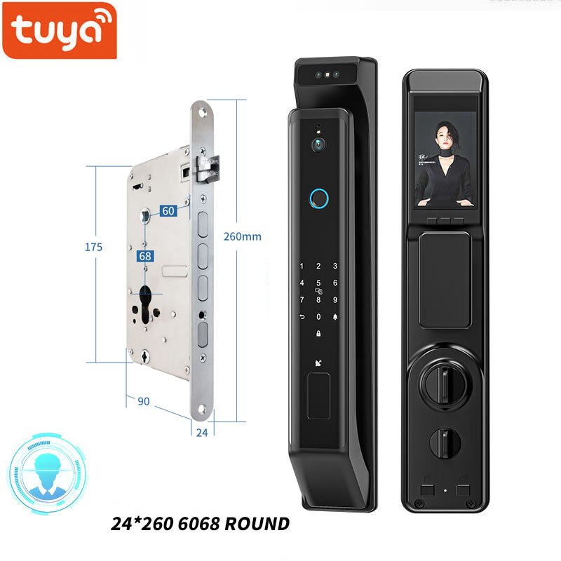 New Fingerprint Door Lock 3D Face Recognition Smart Door Lock