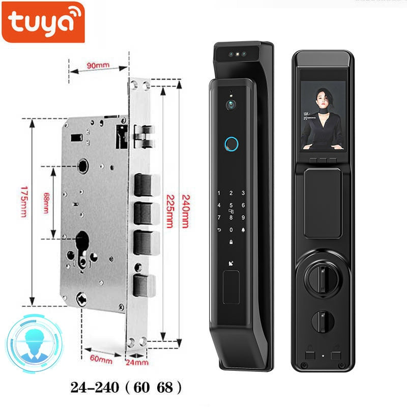 New Fingerprint Door Lock 3D Face Recognition Smart Door Lock
