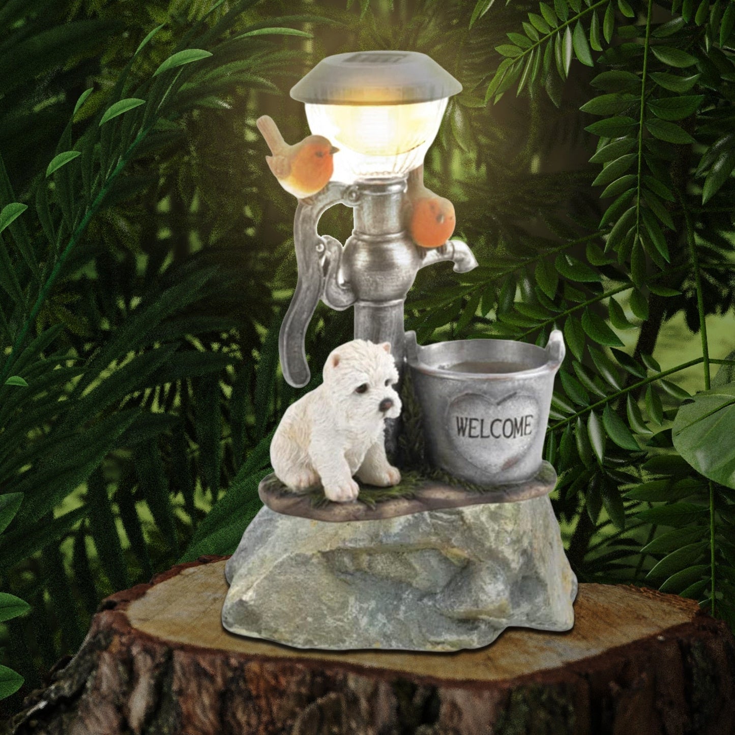 Solar LED Light Animals Decorative Figurine With Light Outdoor Garden Lawn
