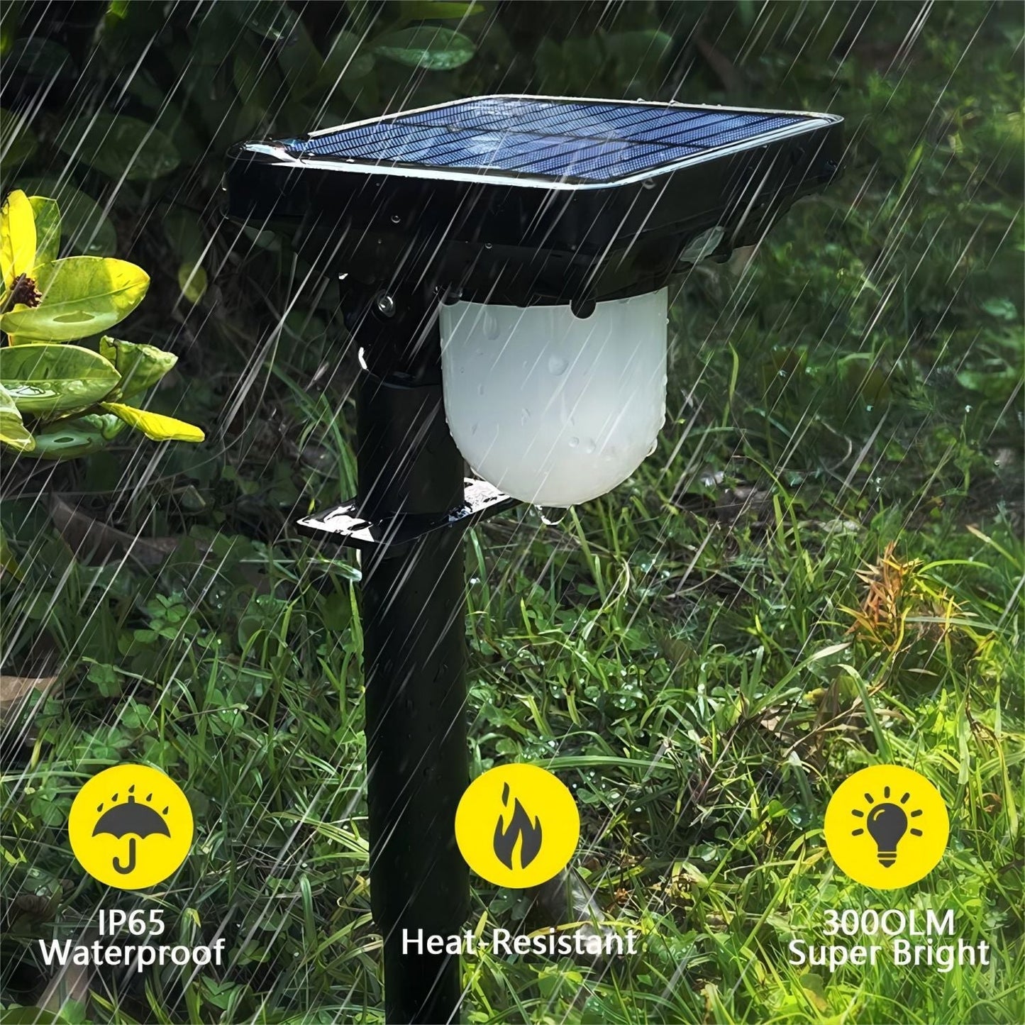 Solar Powered Motion Sensor Pathway Light Waterproof
