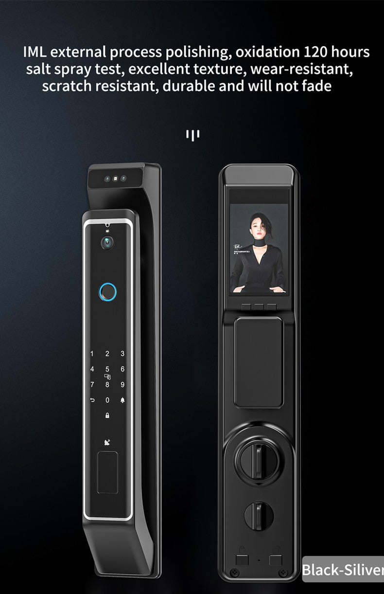 New Fingerprint Door Lock 3D Face Recognition Smart Door Lock