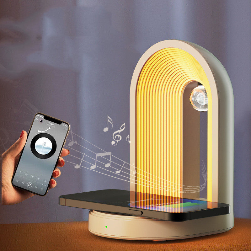 Atmosphere Desk Lamp With Wireless Charger & Bluetooth Speaker