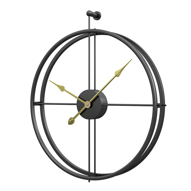 Silent Iron Wall Clock Modern Design