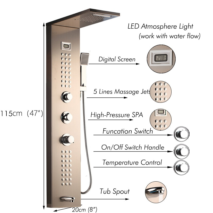 Shower Column Faucet Bath