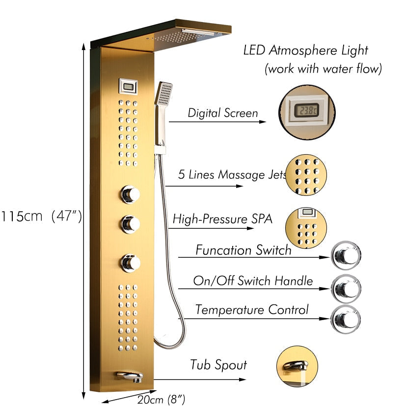 Shower Column Faucet Bath