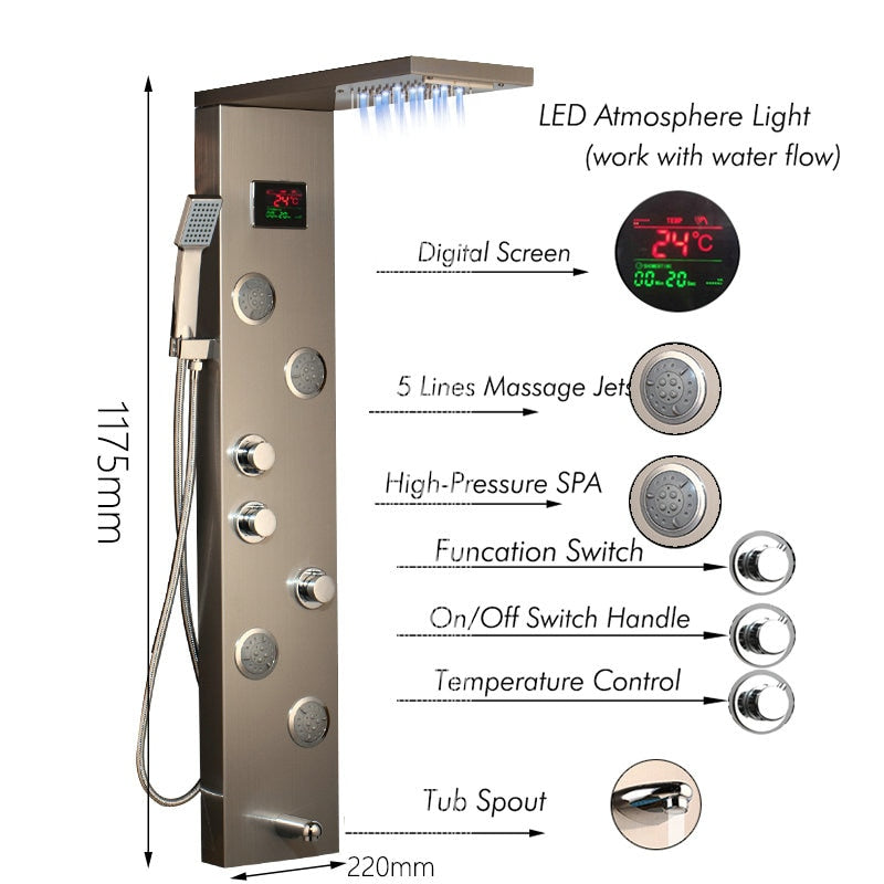 Shower Column Faucet Bath