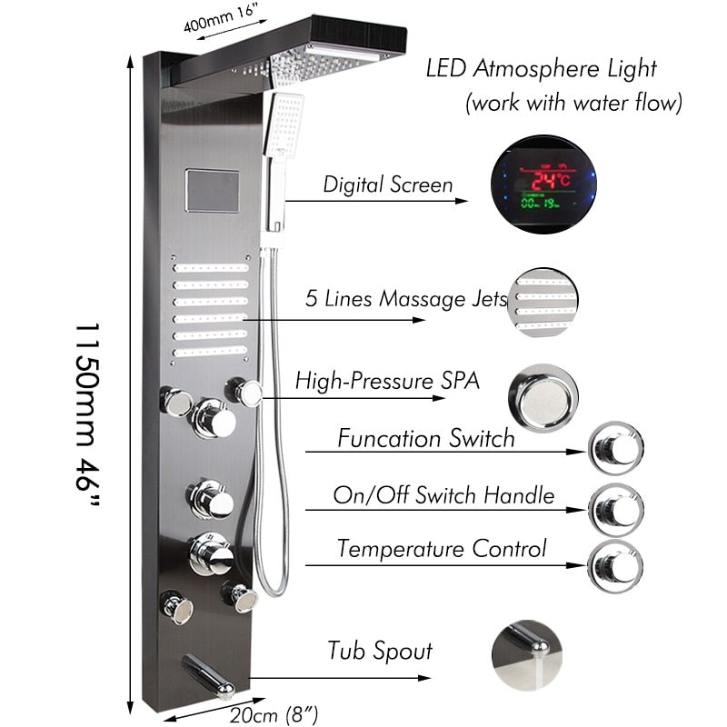 Shower Column Faucet Bath