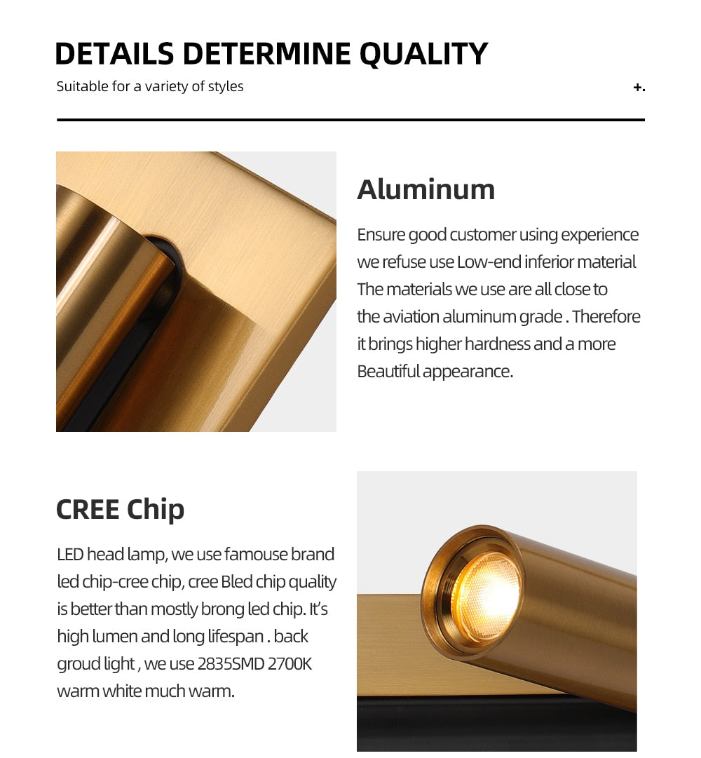 3W Rotating Bedroom Modern Wall Light - Sofrey Selects