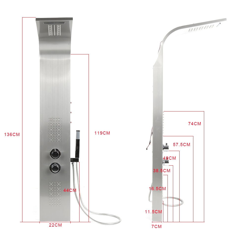 Shower Set Thermostatic Body Massage