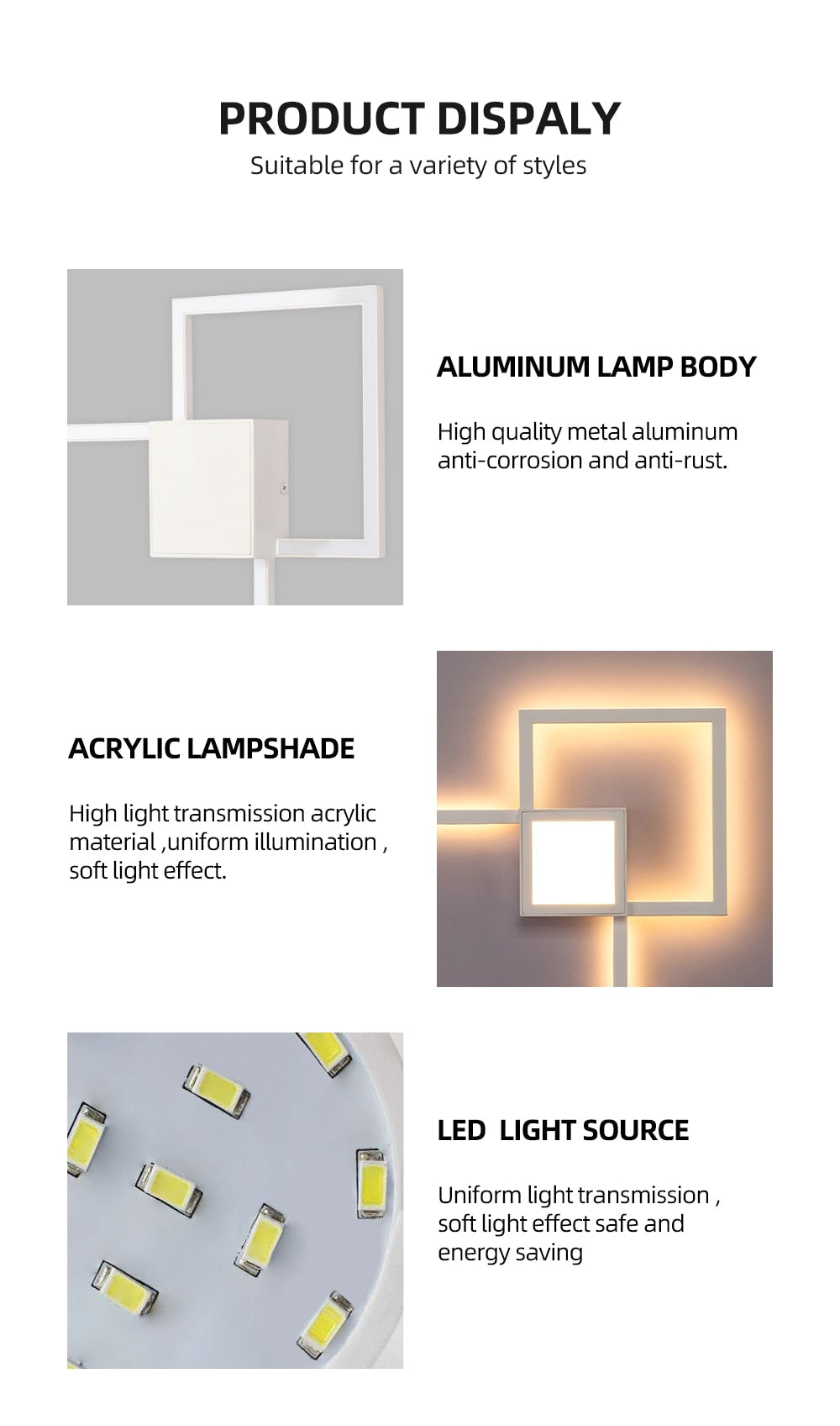 Rowley - Square Modern Wall Lamp