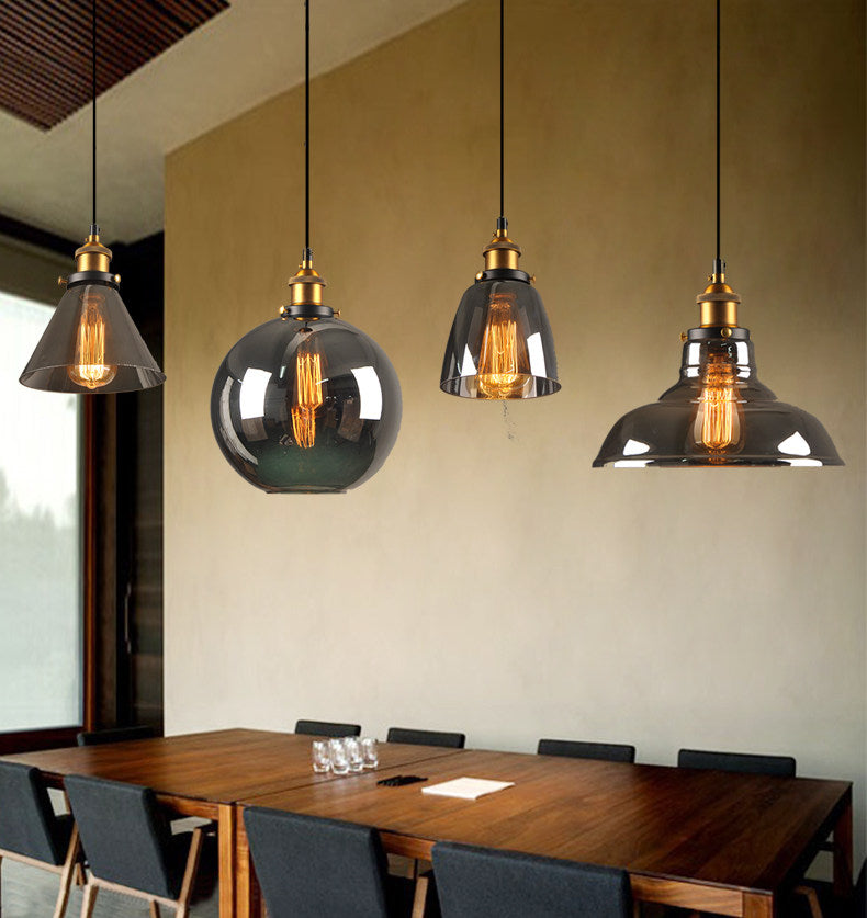 Vintage 5.5" To 11" Wide Pendant Glass Retro Lights - Sofrey Selects