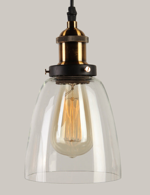Vintage 5.5" To 11" Wide Pendant Glass Retro Lights - Sofrey Selects