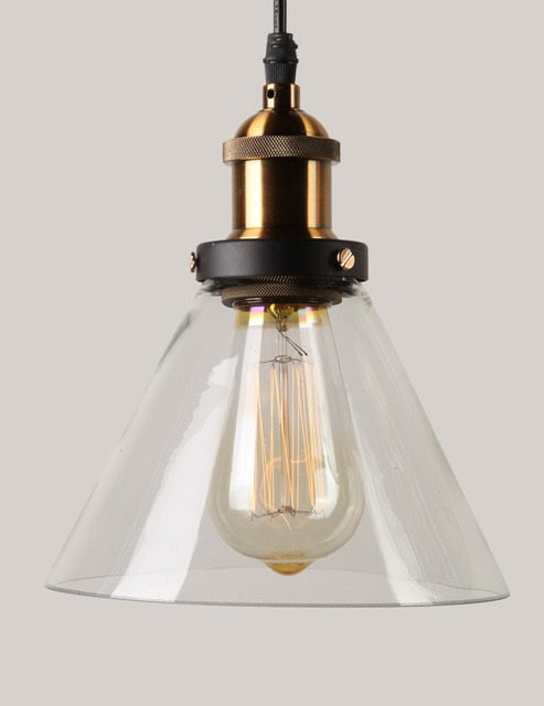 Vintage 5.5" To 11" Wide Pendant Glass Retro Lights - Sofrey Selects