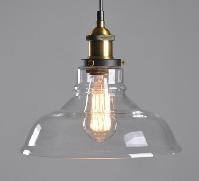 Vintage 5.5" To 11" Wide Pendant Glass Retro Lights - Sofrey Selects