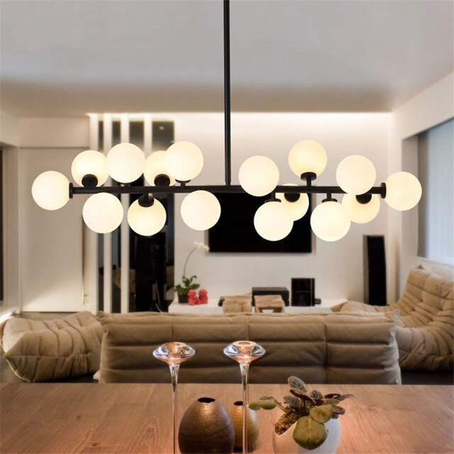 Tiny Glass Globes - Modern Chandelier