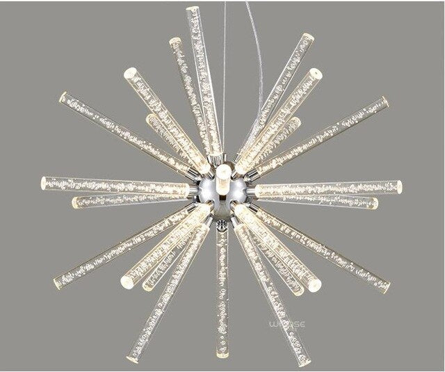 Novel Creative Design Iron Chandelier - Glowing Snowflake Droplight - Large