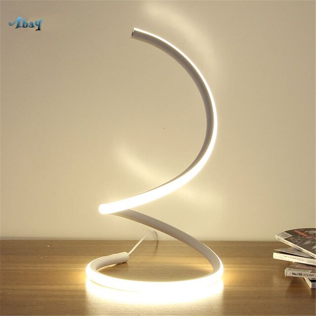 Swirling Line Minimalist LED Table Lamp