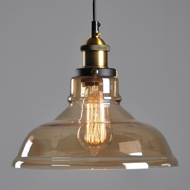 Vintage 5.5" To 11" Wide Pendant Glass Retro Lights - Sofrey Select