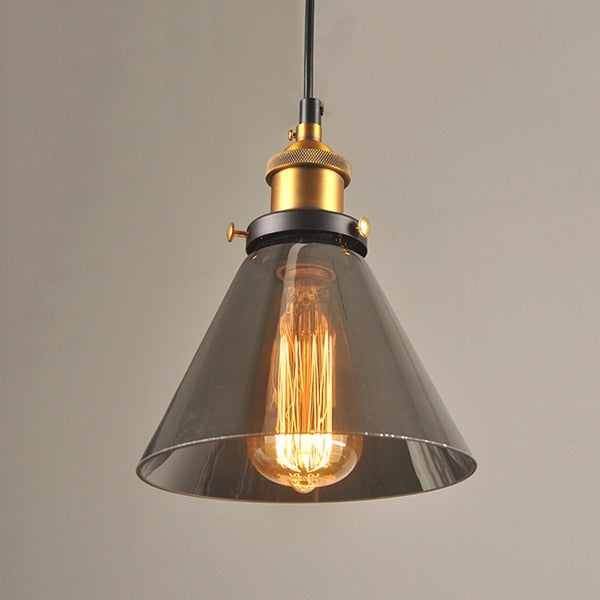 Vintage 5.5" To 11" Wide Pendant Glass Retro Lights - Sofrey Select