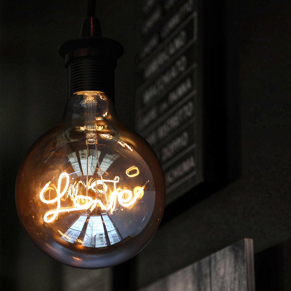 Vintage Edison Bulb E27 Love