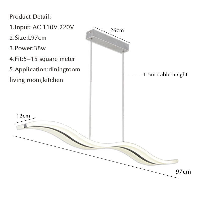 Waves Hanging Lamp