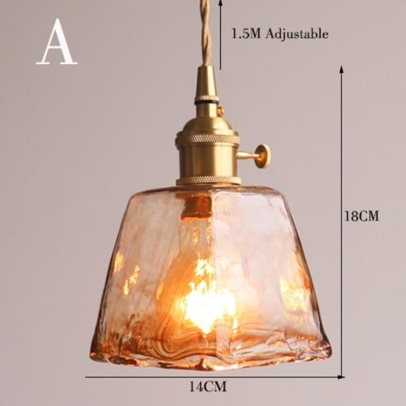 Vintage Handcrafted Glass Pendant Lights