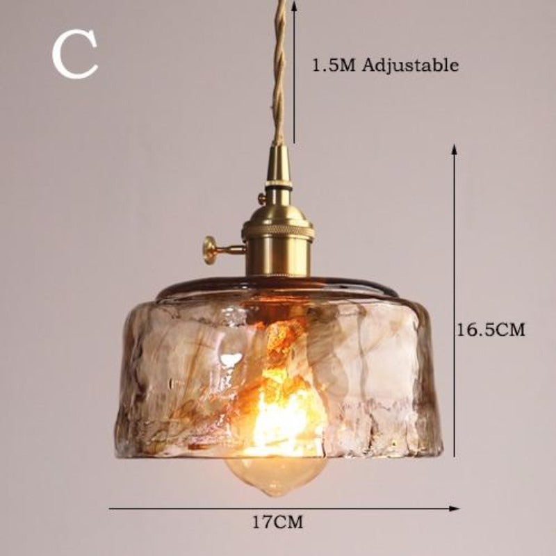 Vintage Handcrafted Glass Pendant Lights