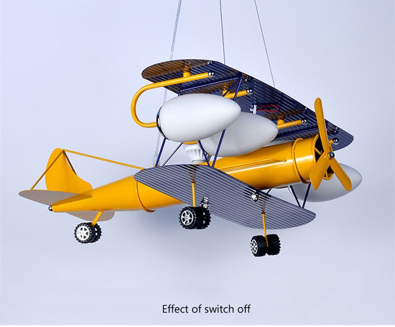Airplane Hanging Lamp Light Kids Room