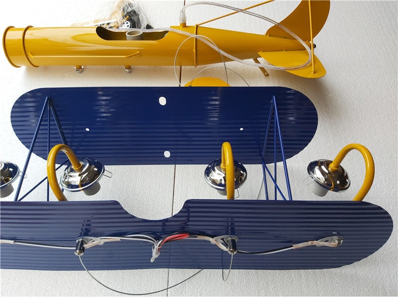 Airplane Hanging Lamp Light Kids Room