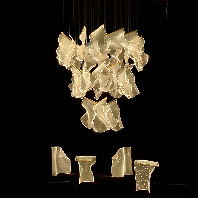 Stair Chandelier Art Ceiling Lamp